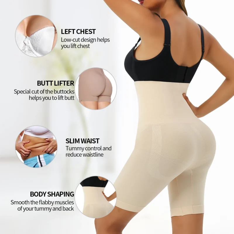 Seamless Slimming Butt Lifter Body Shaper Plus Size Bodysuit For Women  Shapers - Image 2