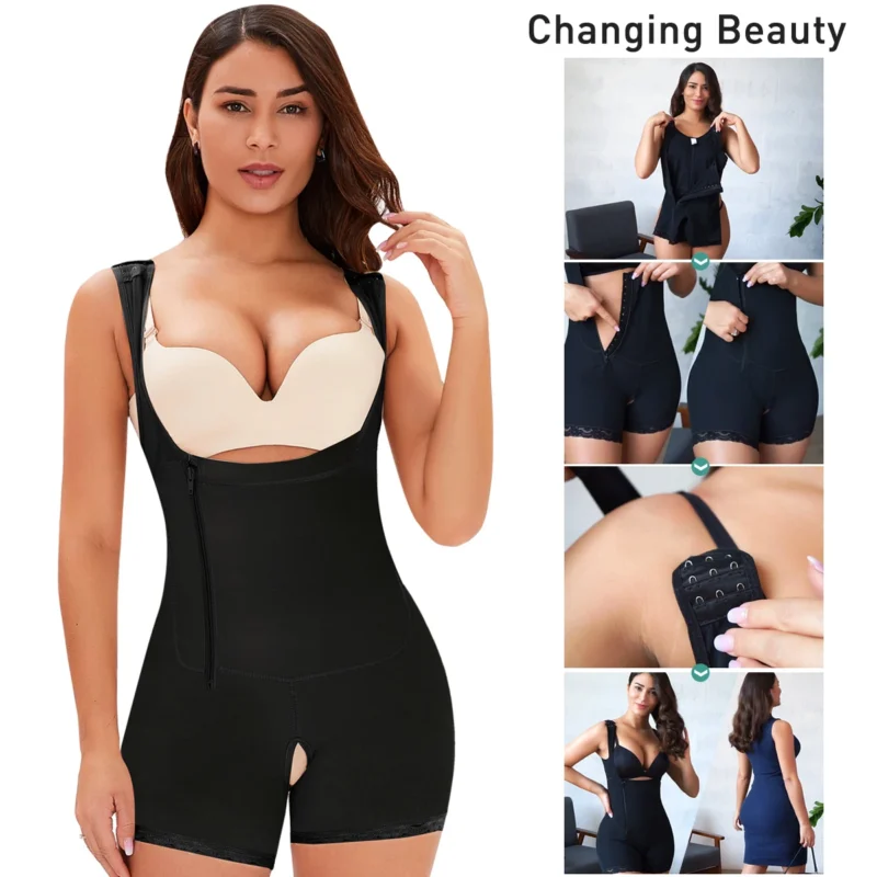 Seamless Backless Full Body Shapewear Bodysuit - Image 4