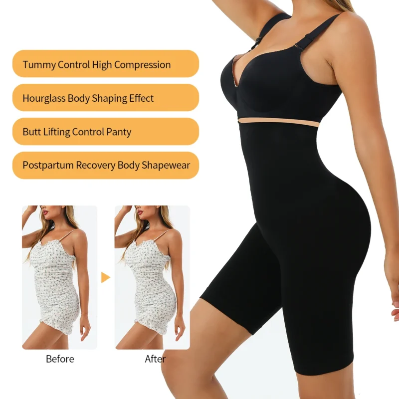 Seamless Slimming Butt Lifter Body Shaper Plus Size Bodysuit For Women  Shapers - Image 5