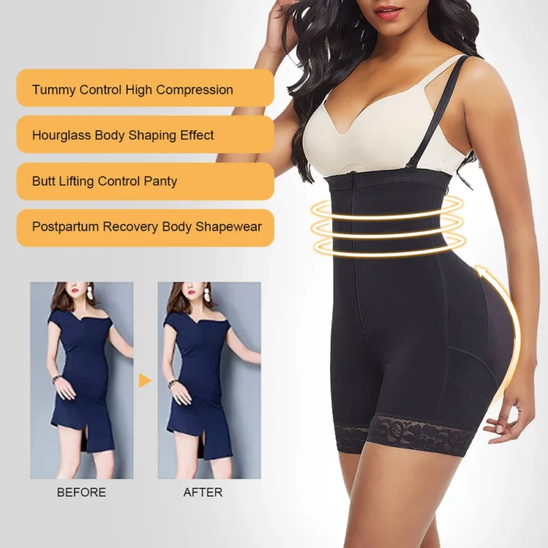 Seamless Body Shaper Tummy Control Shapewear Plus Size Shapewear For Women - Image 4