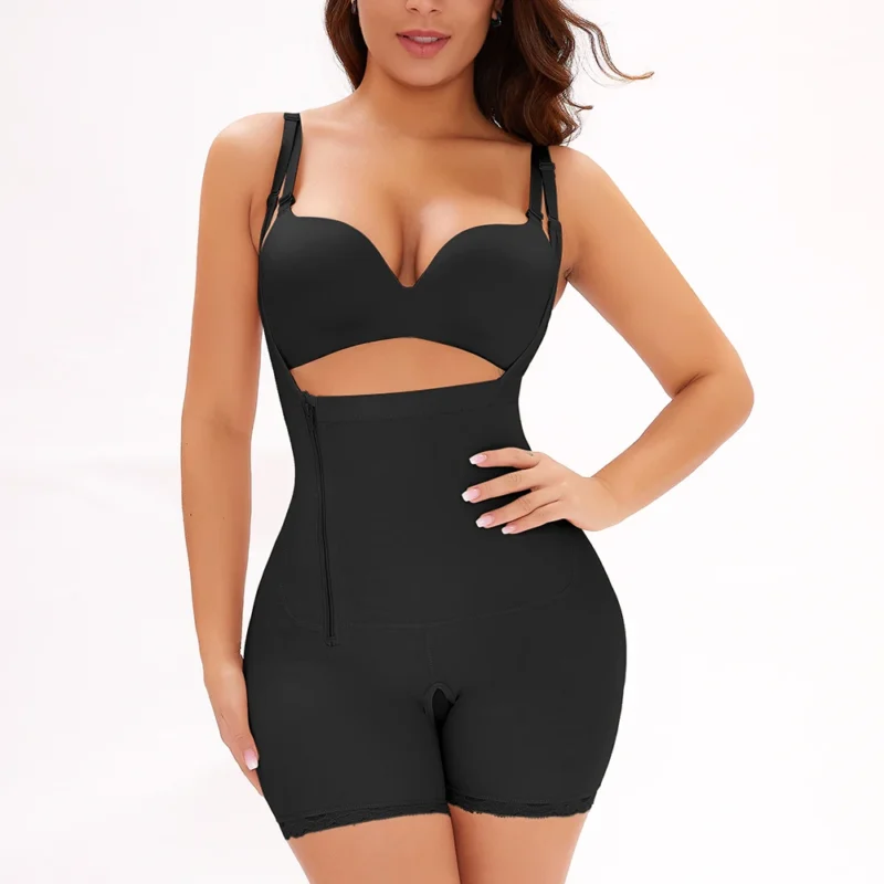 High Waist Open Crotch Bodysui Hip Tummy Women Waist Trainer Shapewear - Image 4