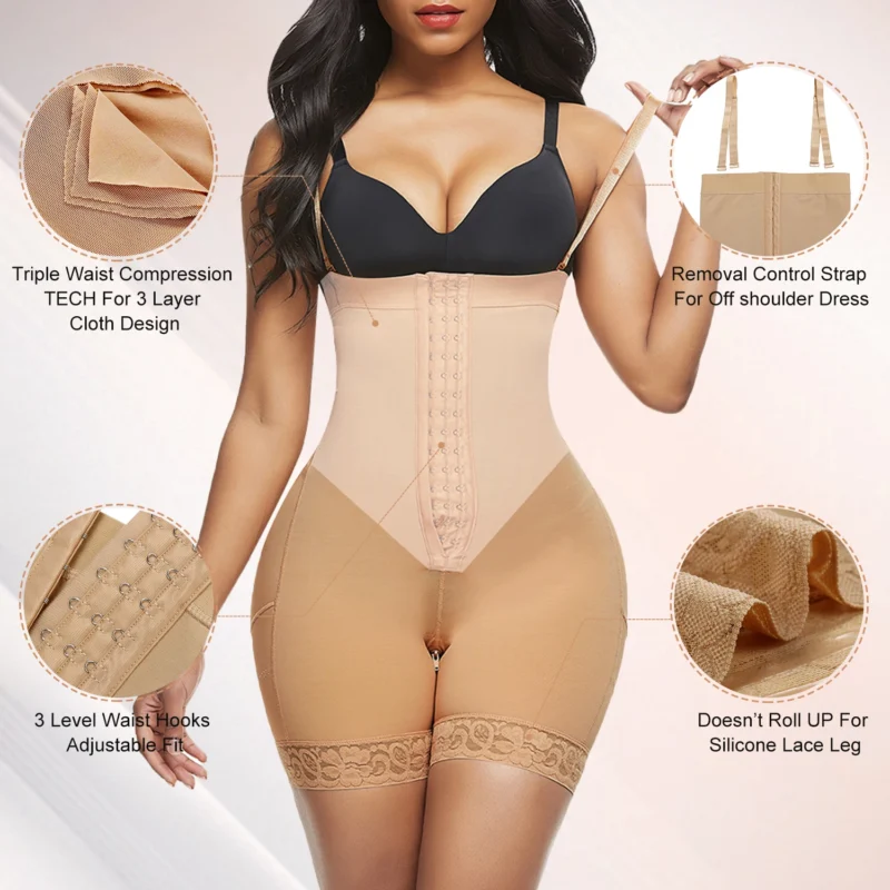 Colombianas full Body Shaper Wear Waist Trainer Corset Modeling Strap - Image 2