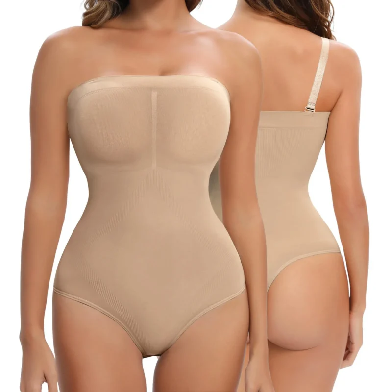 Removable Detachable Strap Strapless One Piece Hip Butt Lift Shapewear - Image 6