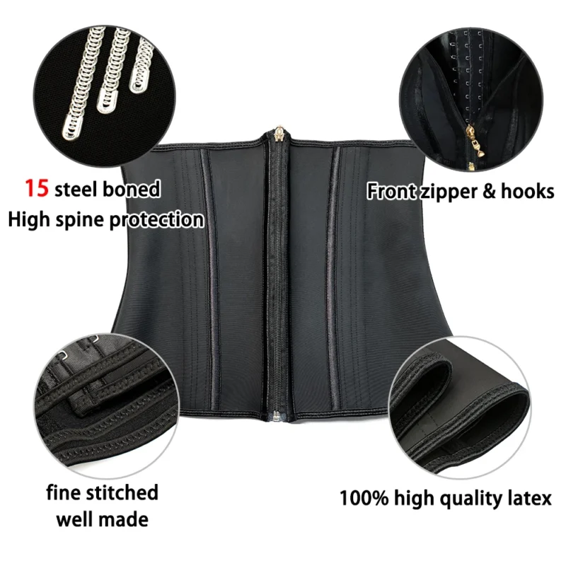 Latex Hourglass Tummy Control Body Slimming Belt Shapewear - Image 2