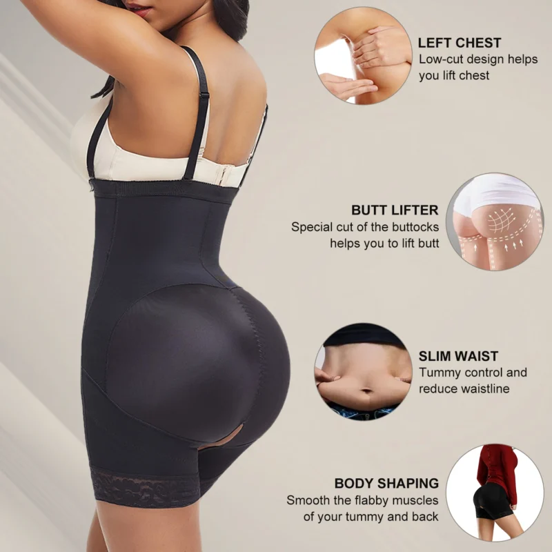 Seamless Body Shaper Tummy Control Shapewear Plus Size Shapewear For Women - Image 2